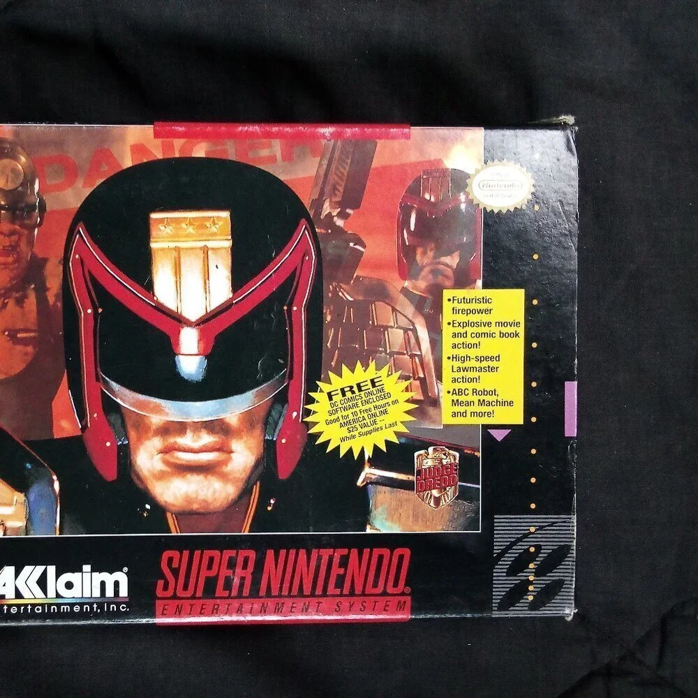 Judge Dredd Super Nintendo Game SNES CIB